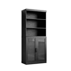 Armadietto con anta in vetro | Elegante, raffinato. Grande capacità di archiviazione, pratico e bello. Mantiene la casa in ordine.