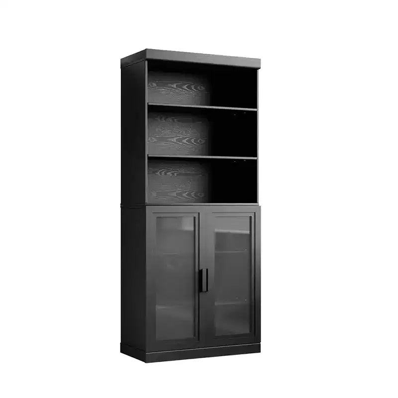 Armadietto con anta in vetro | Elegante, raffinato. Grande capacità di archiviazione, pratico e bello. Mantiene la casa in ordine.