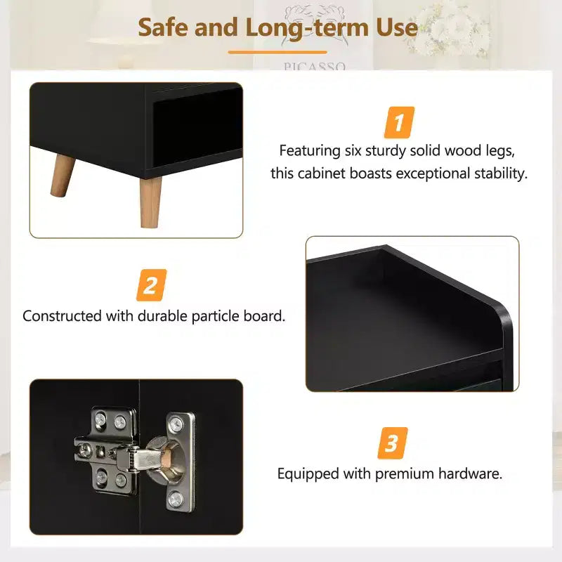 Scarpiera moderna con ripiani regolabili, organizer minimalista per la casa, credenza contenitore