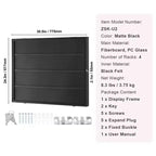 Vetrina Espositiva per 36 Carte Sportive Graded, 30.5x24.3x2.1 pollici, Cornice Espositiva per Carte da Baseball con Vetro PC Trasparente con Protezione UV al 98%, Nera