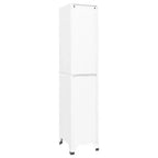 Armadietto Armadio in Acciaio Bianco 38,1 x 39,9 x 180,1 cm