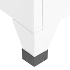 Armadietto Armadio in Acciaio Bianco 38,1 x 39,9 x 180,1 cm