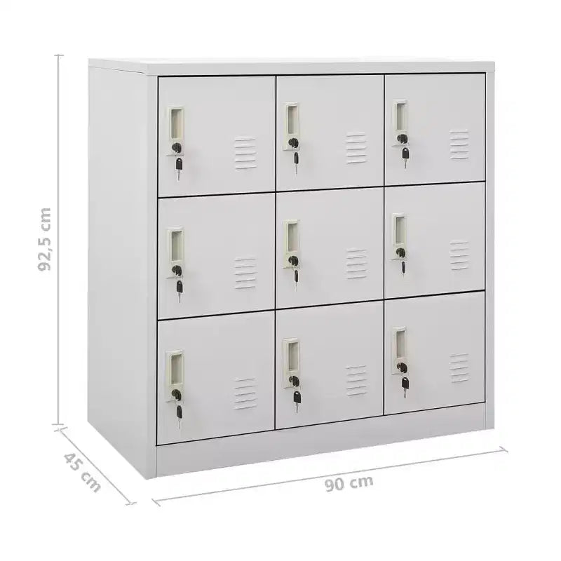 Armadietto armadietto grigio chiaro acciaio armadietto armadietto medio
