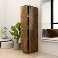 Mobiletto Farmacia in Rovere Affumicato - Ampio Contenitore, Legno Composito, Design Estraibile Ideale per Ufficio, Soggiorno, Camera da Letto o Cucina