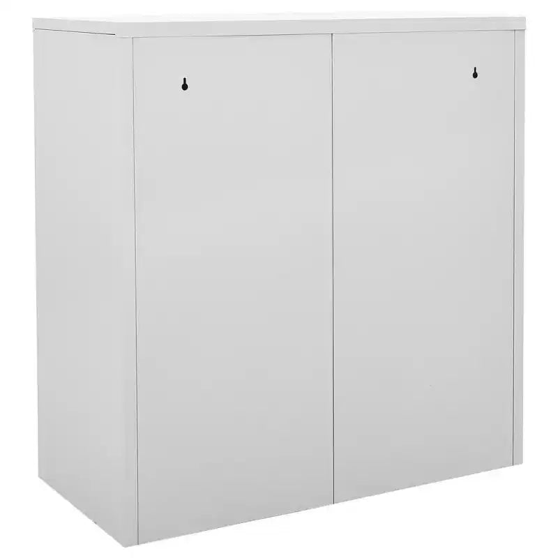 Armadietti in Acciaio, Armadietti Contenitori dal Design Moderno con 9 Scomparti, Ideali per Scuola o Ufficio - Grigio e Rosso