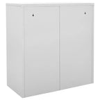 Armadietti in Acciaio, Armadietti Contenitori dal Design Moderno con 9 Scomparti, Ideali per Scuola o Ufficio - Grigio e Rosso