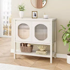 Credenza, Mobiletto con ripiano contenitore - Mobile bar in legno per soggiorno e sala da pranzo