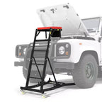 Sedile carrellino per lavori pesanti per camion e SUV - Altezza regolabile, capacità 180 kg, seduta imbottita, ruote girevoli con blocco, borsa portautensili - Colori multipli