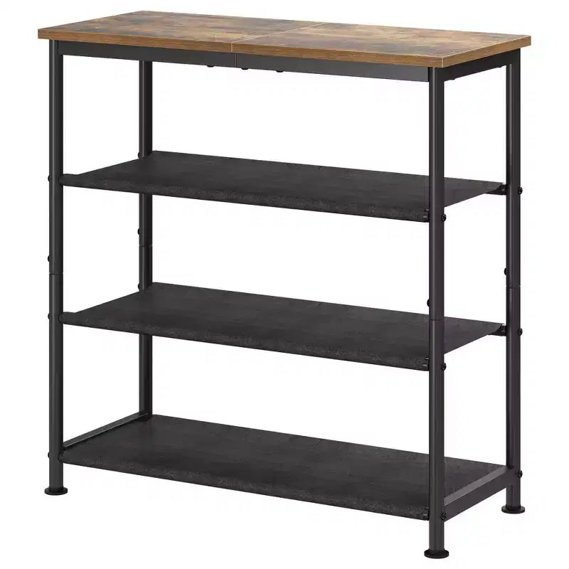 Scarpiera sottile a 3 livelli, organizer, struttura in metallo robusto e ripiani in tessuto non tessuto, scarpiera regolabile per ingresso, camera da letto